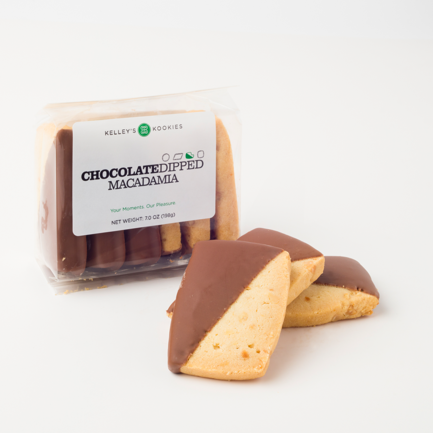 Chocolate-Dipped Macadamia Shortbread