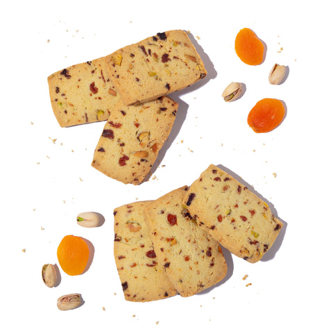 Pistachio Apricot Shortbread