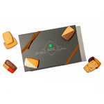ultimate shortbread deluxe gift box with brown ribbon